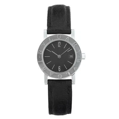 Reloj de cuarzo para dama Bvlgari Bvlgari 26 mm acero esfera negra BB 26 SLD Foto 1 de 4