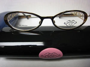 Phoebe Couture Eyeglass Frames P219 BROWN 50-16-135 With Case New - Picture 1 of 3