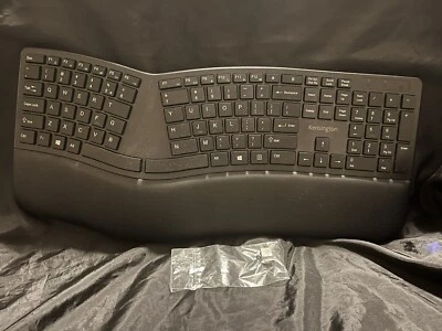 Kensington Pro Fit Ergo Wireless Keyboard-Black K75401US New W Adapter No Box - Image 1 of 3