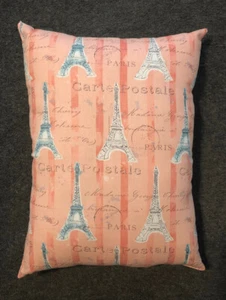 Beautiful Handmade Eiffel Tower Accent - Throw Pillow 13” x 9” - Picture 1 of 1