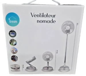 eDream Ventilator für unterwegs Weiß 24 Stunden Akkulaufzeit Tragbar - Bild 1 von 3