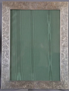 LARGE ANTIQUE STERLING SILVER MAUSER PICTURE FRAME FOR SHREVE CRUMP & LOW C 1887 - Picture 1 of 17