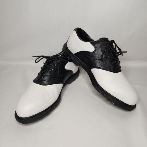 Scarpe da golf Nike gioventù US 3Y sella bianca nera Oxford tacchetta morbida stringata