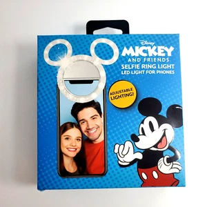 DISNEY Mickey Mouse SELFIE RING MICKEY EARS LED LIGHT for ALL Phones - FREESHIP! - Photo 1 sur 4