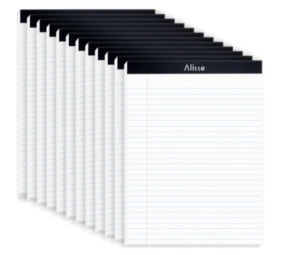 Alitte Legal Notepads 8.5 x 11 Pack of 12 - Perforated Wide Ruled Writing Pad... - Image 1 of 4