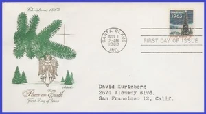 USA5 #1240 ADDR ARTMASTER FDC   Christmas Tree & White House - Picture 1 of 1