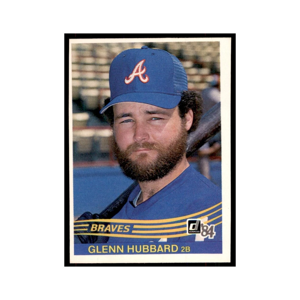 Glenn Hubbard 1984 Donruss #432 Atlanta Braves Baseball Card NM - Image 1 of 3