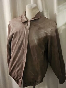 WOMENS BROOKS BROTHERS BUTTERY SMOOTH DEERSKIN LEATHER JACKET SIZE 12 - Picture 1 of 16