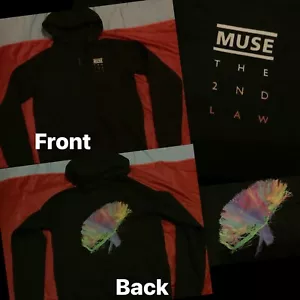 ** Muse The 2nd Law Zweites Gesetz) Offizieller Kapuzenpullover mit Reißverschluss ** - Bild 1 von 7