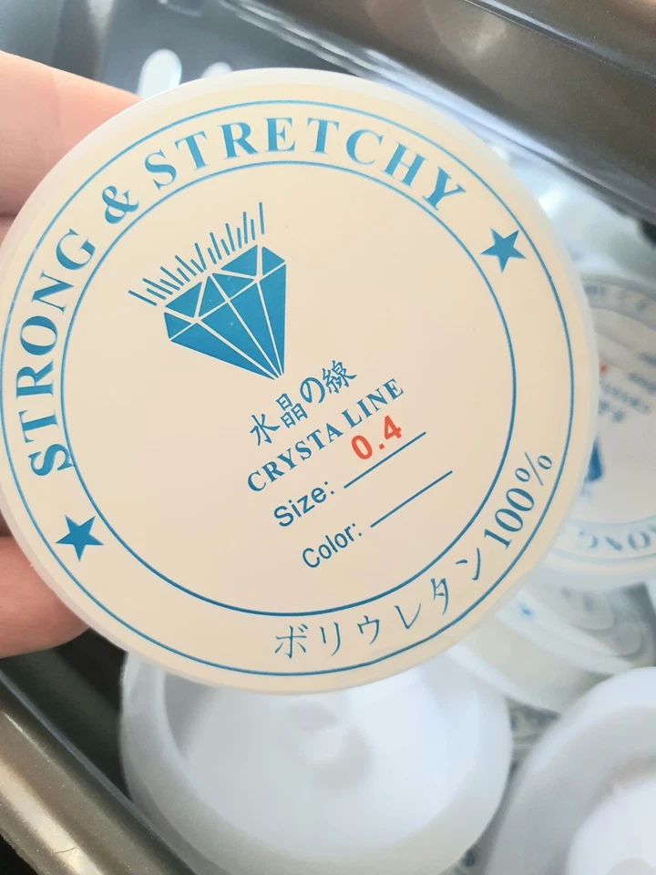 Clear Elastic Crystal Thread | Stretchy String Bead Cord | Beaded Jewelry Making - Image 1 of 1