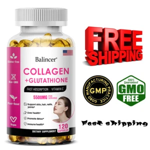 Glutathione Collagen Whitening Skin Beauty Anti Aging 30 To 120 Capsules - Bild 1 von 13