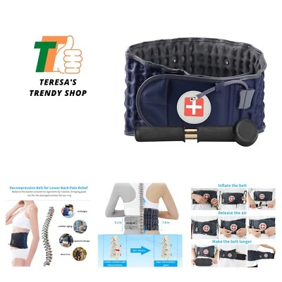 Декомпрессионный пояс для спины — поясничный поясничный пояс для мужчин и женщин от боли в пояснице... - Изображение 1 из 4