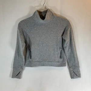 ALL IN MOTION grigio con top a maniche lunghe argento per ragazze M 7/8 tasche fori per pollice - Foto 1 di 15