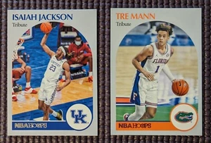 2021 Chronicles Hoops Draft Picks Omaggio Tre Mann UF Isaiah Jackson UK RCs Mt - Foto 1 di 2