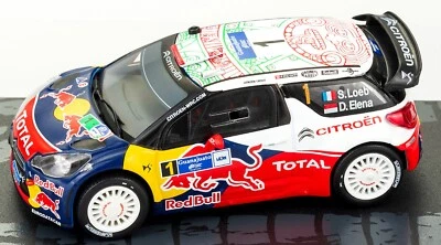 Citroen DS3 WRC S Loeb D Elena Rally Mexico 2011 Scala 1:43 Modellino Rally - Immagine 1 di 4