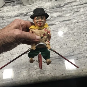 CIRCUS CLOWN UNICYCLE TIGHTROPE WALKER - “Made In West Germany” - 1950s - VG+ - Picture 1 of 6