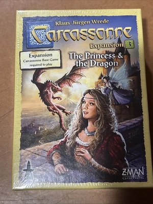 Carcassonne 2.0 The Princess & The Dragon Expansion #3 Board Game Free Shipping - Image 1 of 3
