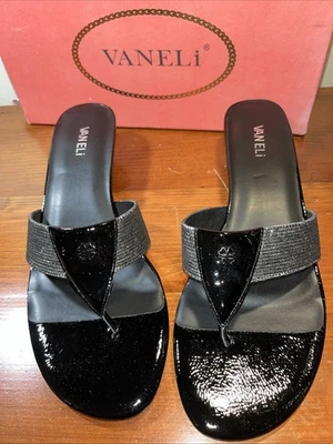 VANELi  Henkle Sandal  -  Size  13 M  Beautiful Black Sparkly Sandal  NIB - Image 1 of 4