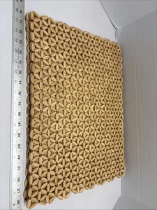 Juego de 5 manteles individuales vintage de madera con cuentas flexibles margarita MCM - Imagen 1 de 10