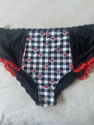 BNWT Check Design Bikini Bottoms Size 28 From Joe Browns - Image 1 of 4