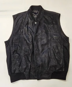 Striwa Vintage weiche schwarze Lederweste Made in Germany. Größe 58 oder 48 XLarge in USA - Bild 1 von 9