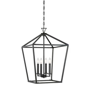 Savoy House 3-421-4 Townsend 4 Light 17"W Taper Candle Pendant - Bronze - Picture 1 of 12