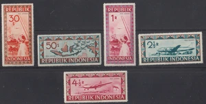 SELLOS DE CORREO AÉREO DE INDONESIA 1949 SC 32-36 MNH - Imagen 1 de 1
