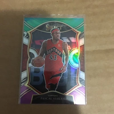 2020-21 Panini Select Pascal Siakam Raptors Green White Purple Prizm #46 - Image 1 of 2