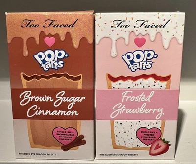 Too Faced Pop Tarts Palettes x2:  Brown Sugar Cinnamon & Frosted Strawberry, NIB - Image 1 of 2