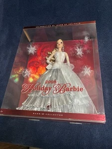 2008 Holiday Blonde Barbie Doll 20th Year Holiday Anniversary Mattel - Picture 1 of 5