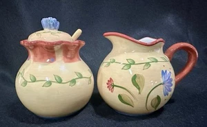 PERFECT PFALTZGRAFF NAPOLI CREAMER AND COVERED SUGAR BOWL EUC! - Picture 1 of 6