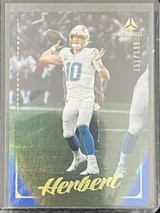 2025 Panini Luminance #41 Justin Herbert Blue #/199 Los Angeles Chargers SN - Bild 1 von 2