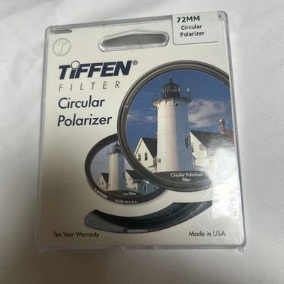Tiffen 72mm Circular Polarizer Lens Filter - Image 1 of 3