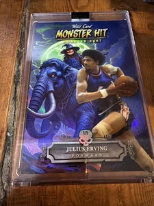 2025 WILD CARD MONSTER HIT 1/1 JULIUS ERVING JUMBO CARD - Bild 1 von 2