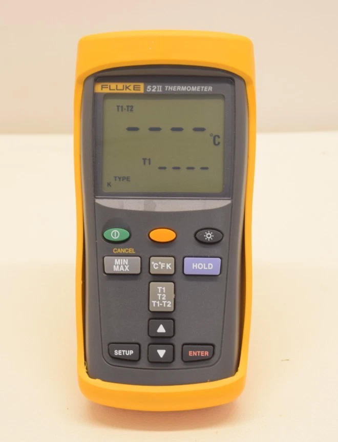 Termómetro Fluke 52 II - Probado (SIN CABLES / SOLO UNIDAD) Foto 1 de 4