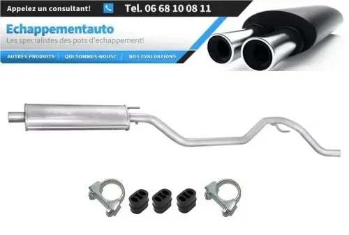 Opel Vectra C 1.6/1.8 (2002–2009) échappement avec silencieux central - Photo 1/1