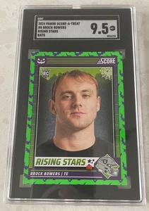 2024 Panini Score-A-Treat Brock Bowers #8 Green Bats SGC 9.5 Rookie Card - Picture 1 of 2