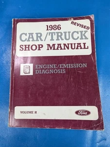 Revised 1986 Ford Car / Truck Shop Manual, Engine Emission Diagnosis, Volume H - Picture 1 of 5