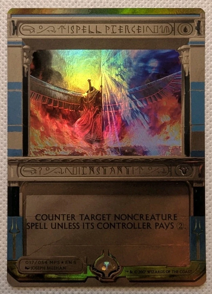 Spell Pierce NM FOIL (17/54) Amonkhet Invocations Masterpieces LP MTG  - Image 1 of 2