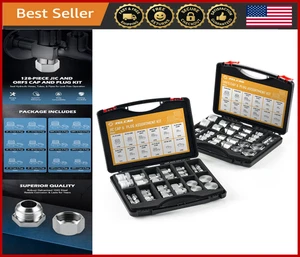 Hydraulic Cap & Plug Kit, ORFS & JIC Fittings, Steel, Sizes 4-16, Precision Thre - Picture 1 of 8