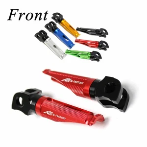 SHINOBI Red Front Foot Pegs For Yamaha XV125 Virago 125 97 98 99 00 - Picture 1 of 6