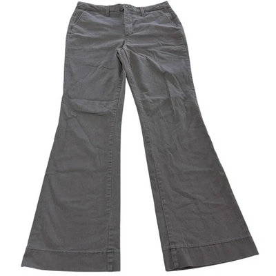 Calça chino feminina NYDJ 10 cinza alargamento elástico elevação dobra feita nos EUA estilo S2449 - Imagem 1 de 4