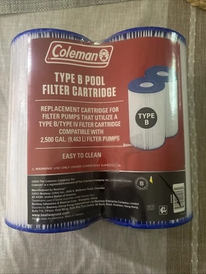 Coleman 2 x 2-Pack Type B / Type IV Pool Pump Filter Replacement Cartridges - Image 1 of 3