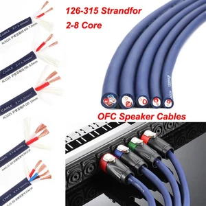 10m OFC Speaker cables 126-315 Strandfor  2-8 Core Surround Sound Hifi Car Audio - Picture 1 of 14
