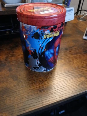 Marble Spider-Man Tin Piggy Bank - Imagem 1 de 4
