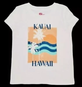 EPIC THREADS Toddler GIrls Kauai Hawaii Graphic White Short Sleeve Tee NWT - Picture 1 of 5