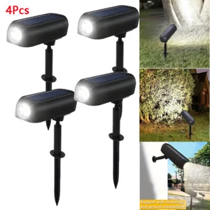 4Pcs Bright Solar Powered Spotlight Waterproof Outdoor Garden Yard Spot Light - Picture 1 of 17