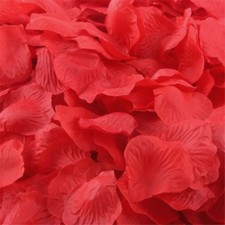  RED SILK ROSE PETALS FLOWER TABLE DECORATION CONFETTI WEDDING PARTY