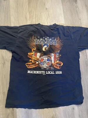 Camiseta Machinists Local 1209 Union Hecha en EE. UU. Con Águila Calva EE. UU. - XL  Foto 1 de 4