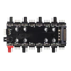 1 To 8 Multi Way Splitter RGB PWM HUB 12V/4 Pin for Fan Motherboard (SATA) - Photo 1/12